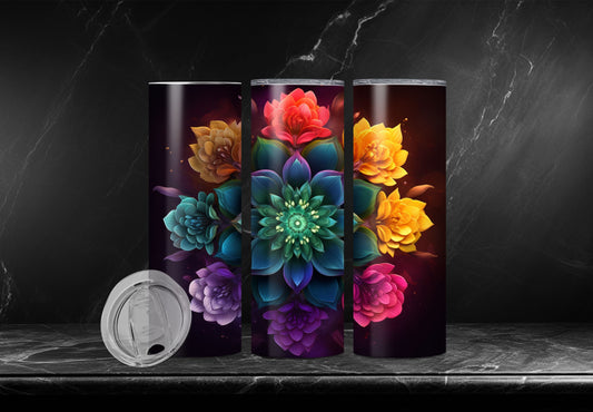 "Chakra Flowers" Tumbler 20oz