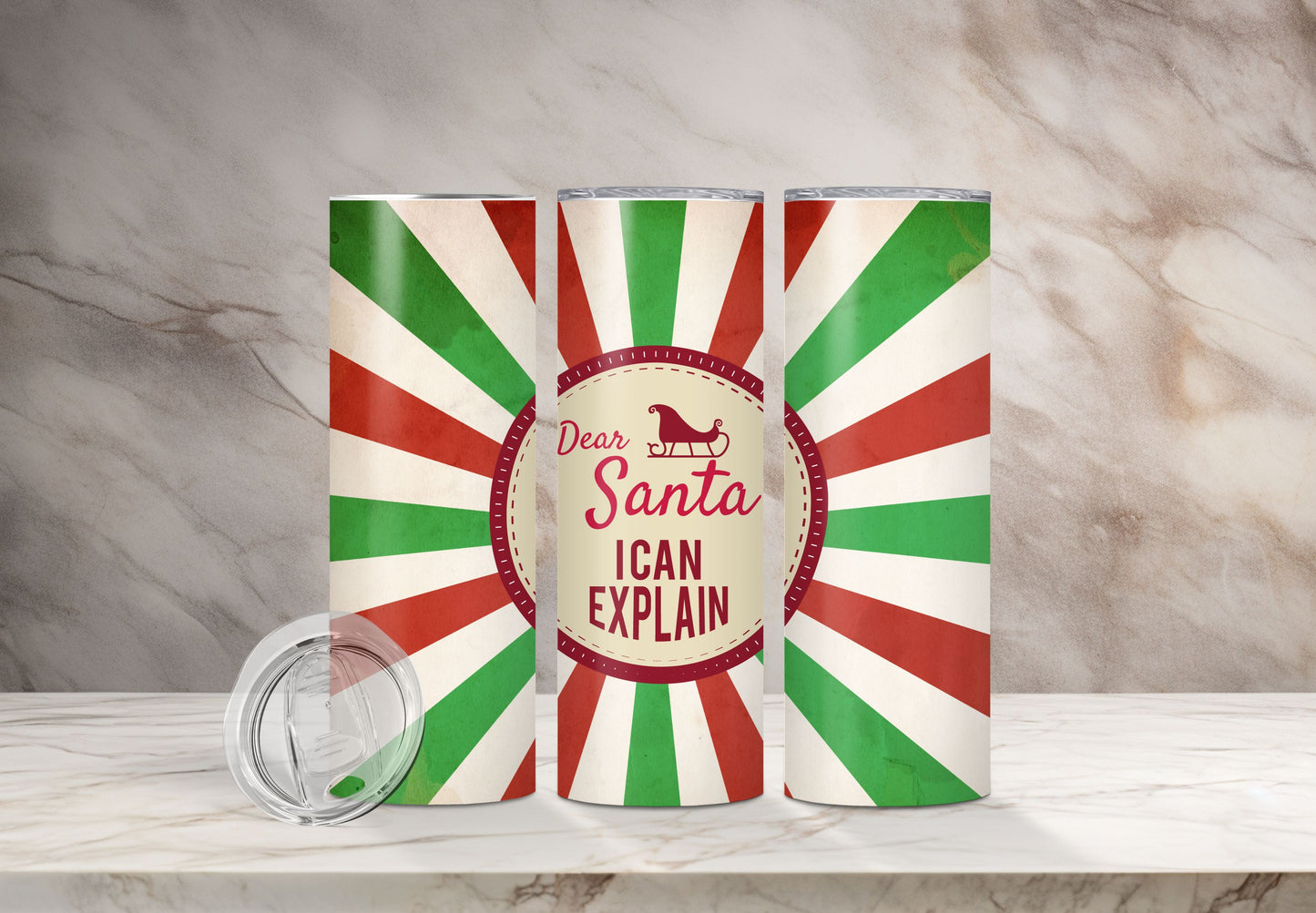 "Dear Santa" Tumbler 20oz