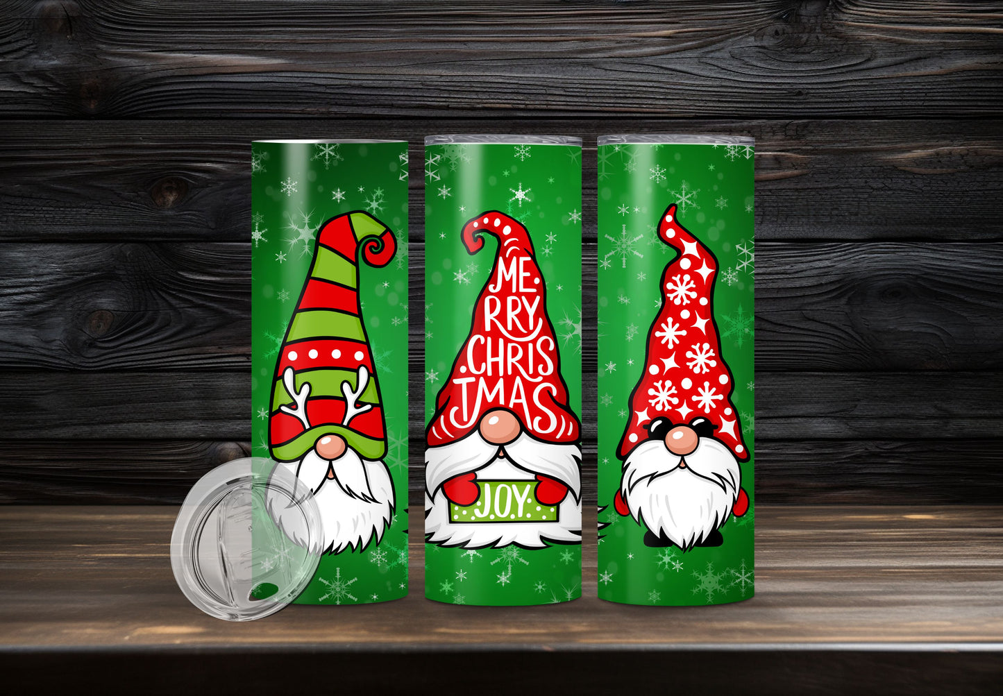 "Christmas Gnomes" Tumbler 20oz