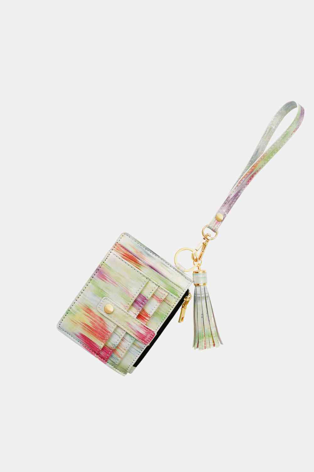 Printed Tassel Keychain with Wallet